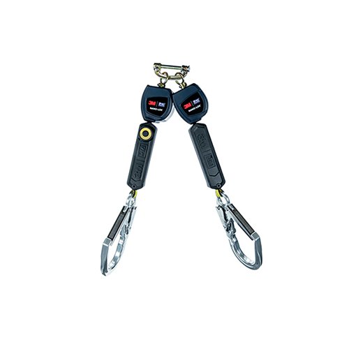 3M DBI-SALA Nano-Lok Personal Self Retracting Lifeline, 3101298 is made from 19 mm (3/4) Dyneema fibre and polyester web. Our 1.8 m twin-leg lifeline has aluminium rebar hook ends, a quick connector for harness mounting and a smart-activating brake system. Extremely compact and lightweight twin-leg personal self-retracting lifeline designed for working at height, Smart activating brake system provides fall clearance as low as 1.2 m (4 ft.) - up to 4 m (13 ft.) less than lanyards, Lightweight speed connect system reduces connect and disconnect time by up to 60%, Durable nitrile rubber energy absorber cover designed to last 4 times longer than previous version, Reduced energy absorber size is more user friendly and convenient compared to previous version, 19 mm (3/4) Dyneema fibre and polyester web lifeline, AAF (Average Arrest Force) 400 daN and MAF (Maximum Arrest Force) 600 daN, Equipped with 3M Connected Safety ID (CSID), a pre-programed RFID tag that makes it easier to track and manage equipment using the 3M Inspection and Asset Management System (system available by subscription), Weight capacity: Single User - 140kg EN360:2002.
