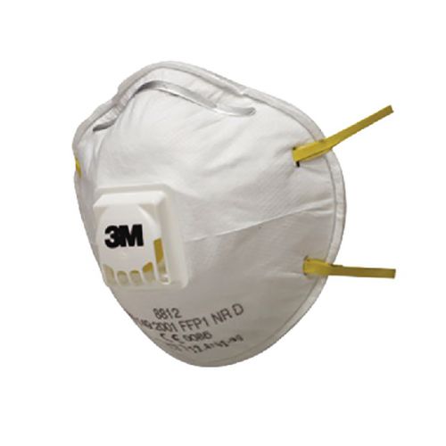3M Cup Shaped Valved Respirator FFP1 8812 (Pack of 2) XA004838034