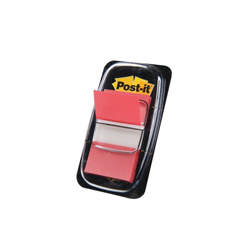 3M Post-it Index Tab 25mm Red with Dispenser 680-1
