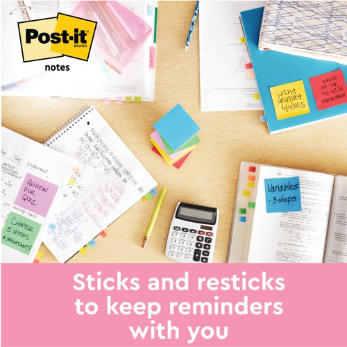 Post-it Notes 38mmx51mm 100 Sheets Beachside (Pack of 12) 653-12-BEA - 3M06591