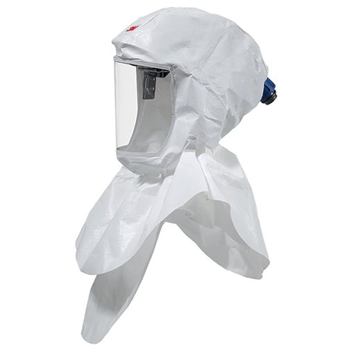 Similar to the S-655, the 3M S-657 Hood uses a double shroud design for its respiratory seal; wearers can select on their seal design based on personal preference. The wearer should tuck the inner shroud into a shirt or protective Coverall, which allows excess air to be channelled over the body for additional comfort. The 3M S-657 Hood offers head, face, neck and shoulder coverage as well as providing eye and face protection to EN166 - liquid splash and low energy impact (grade F) the same classification for impact resistance as safety spectacles! Manufactured using a general purpose, fabric, the S-657 is a cost effective, practical powered air solution. When used in conjunction with 3M Powered and Supplied Air Systems the S-657 offers an assigned protection factor (APF) of:, Jupiter APF 40, Dustmaster APF 10, TR-300 APF 40, V-500 APF 40 Assigned Protection Factor (APF) as detailed in HSE HSG53.