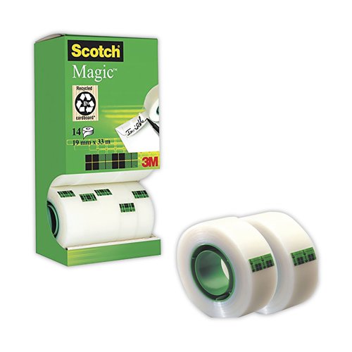 Scotch Magic Tape 810 Tower 19mm x 33m (Pack of 14) 81933R14 - 3M - 3M07137 - McArdle Computer and Office Supplies