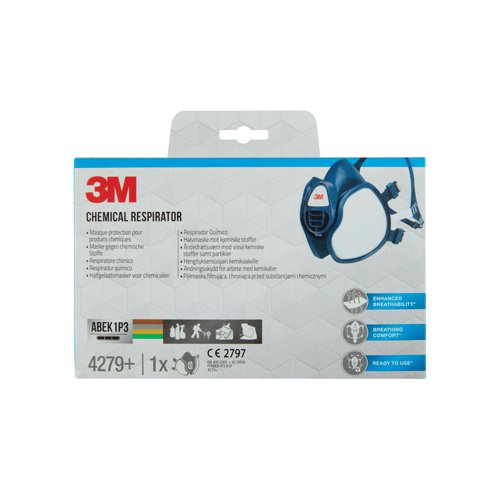 3M Maintenance Free Half Mask Respirator ABEK1 4279+