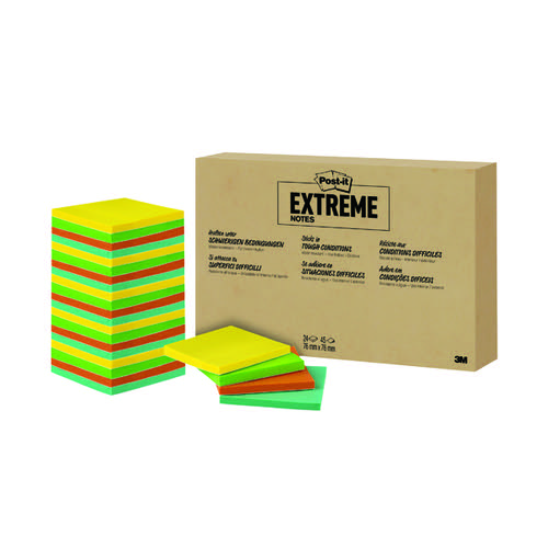 Post-it Notes Extreme 76 x 76mm Assorted (Pack of 24) EXT33M-24-EU1