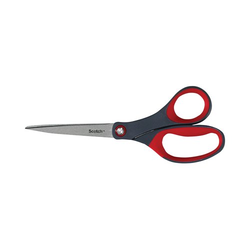 These premium Scotch scissors feature precision sharpened stainless steel blades for enhanced cutting performance and a tension adjustable screw for optimised use. Designed for both left and right handed use, the 200mm scissors also feature comfortable, soft grip handles and have a blade length of 95mm. This pack contains 1 pair of scissors for home or office use.