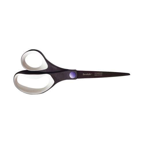 These premium Scotch scissors feature sharp, non-stick, titanium coated blades for enhanced cutting performance and longer lasting use. Designed for both left and right handed use, the scissors also feature comfortable, soft grip handles and have a blade length of 200mm (8 inches). This pack contains 1 pair of scissors for home or office use.