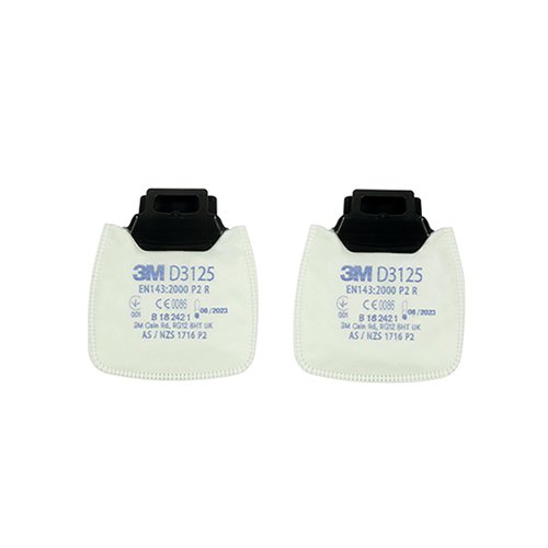 3M D3125 Secure Click P2 R Filter (Pack of 20)