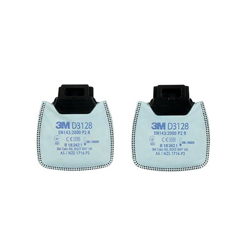 3M D3128 Secure Click P2 R Filter (Pack of 20)