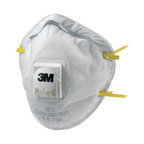 3M FFP1 Valved Respirator 8812 (Pack of 10) GT500075194 3M30311 Buy online at Office 5Star or contact us Tel 01594 810081 for assistance