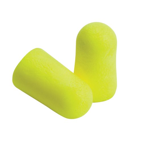 3M Earsoft Yellow Neon Earplugs Uncorded (Pack of 1000) 7100111802