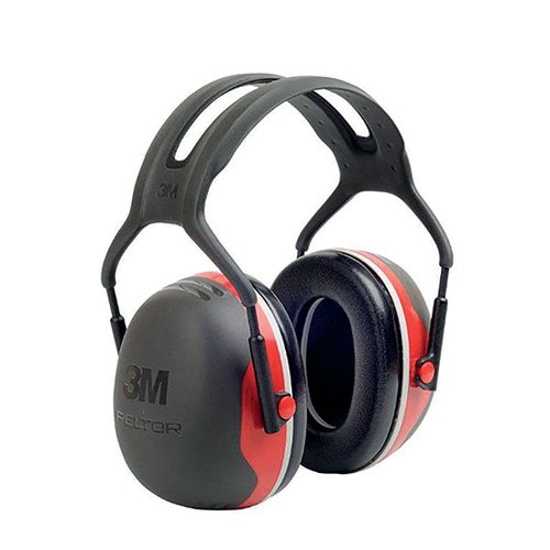 3M Peltor x3 Ear Defenders Headband Red
