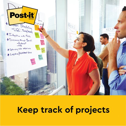 Post-it Super Sticky Meeting Chart 775 x 635mm (Pack of 2) 559 - 3M - 3M71732 - McArdle Computer and Office Supplies