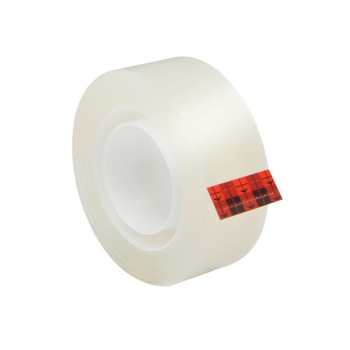 3M72370 | Designed with 50% more adhesive, this innovative sticky tape offers a stronger bond than Scotch Crystal Tape. The thick backing delivers a durable, secure and lasting hold. Measuring 19mmx25.4m, the virtually clear tape is ideal for sealing important documents and packages, giving added security. Supplied in a single roll.