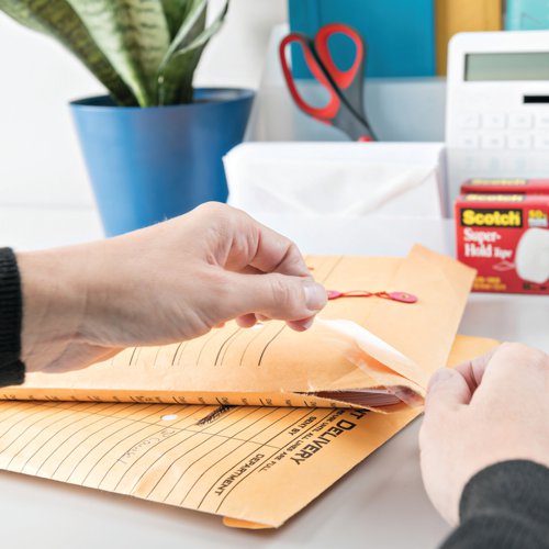 Designed with 50% more adhesive, this innovative sticky tape offers a stronger bond than Scotch Crystal Tape. The thick backing delivers a durable, secure and lasting hold. Measuring 19mmx25.4m, the virtually clear tape is ideal for sealing important documents and packages, giving added security. Supplied in a single roll.