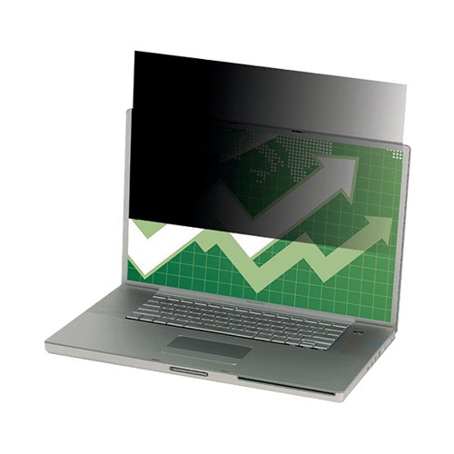 3M Black Privacy Filter For Laptops 13.3in Widescreen 16:10 PF13.3W