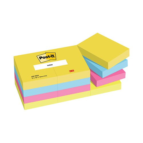 Post-it Notes 38x51mm Energy Colours (Pack of 12) 653TF