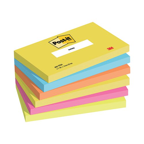 Post-it Notes 76x127mm Energy Colours (Pack of 6) 655TF