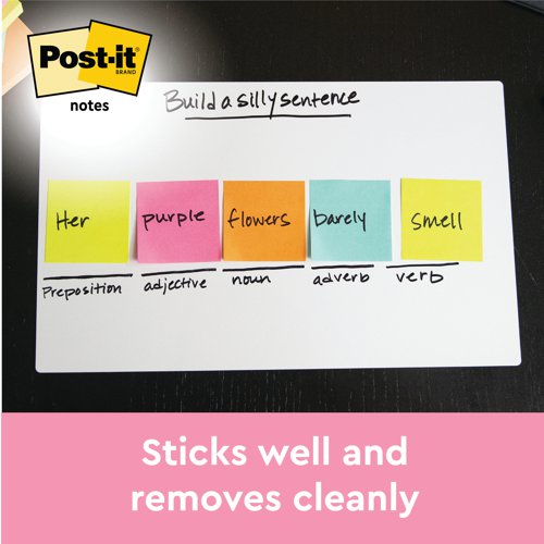 Post-it Note Sticky Notes Cube 76x76mm Neon 350 Sheets 2028NP