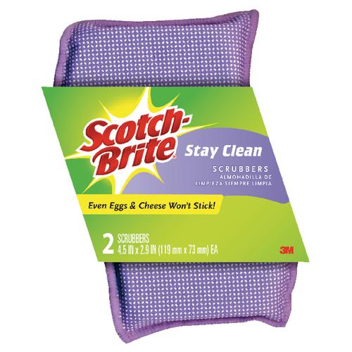 Scotch-Brite Stay Clean Non-Scratch Scrubber (Pack of 2) 202