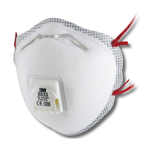 3M 8833 Mask Ffp3V (Pack of 5) 3M97091 Buy online at Office 5Star or contact us Tel 01594 810081 for assistance