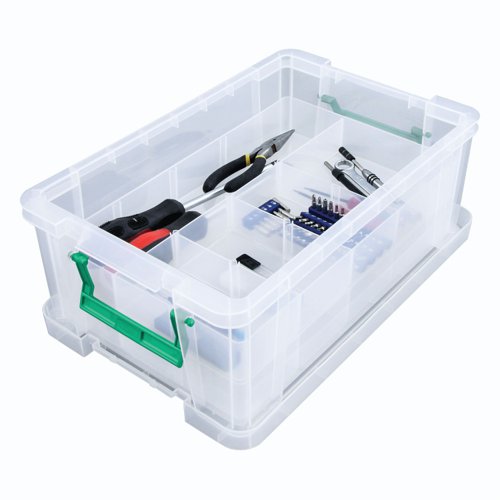 StoreStack 24 Litre Storage Box W480xD380xH190mm Clear RB11087 Storage Containers RB11087