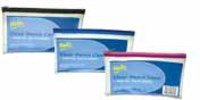 Helix Clear Pencil Case 200x125mm Assorted (Pack of 12) M77040