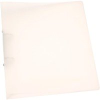Q-Connect 2 Ring Binder Frosted A4 Clear (25mm capacity and has a spine label) KF02487 - KF02487