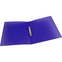 KF02486 Q-Connect Purple A4 25mm 2 Ring Binder Frosted (Polyproyylene covers) KF02486