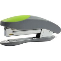 Q-Connect Mini Plastic Stapler Grey/Green (Capacity: 12 sheets of 80gsm paper) KF00991 | KF00991 | VOW