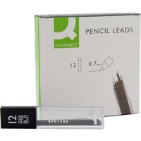 These Q-Connect 0.7mm Replacement Mechanical Pencil Leads are designed for use with the Q-Connect Mechanical Pencil. Whether you want subtle, soft shading or stark and bold lines, this high polymer HB lead can accommodate you. The lead fits straight into your pencil for economical, long lasting use. This pack contains 12 tubes each containing 12 replacement leads.