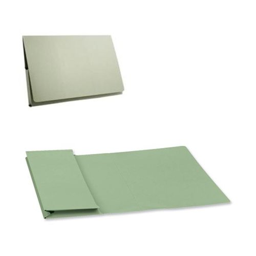 Exacompta Guildhall Full Flap Pocket Wallet Foolscap Green (Pack of 50) PW2-GRN - Exacompta - GH14015 - McArdle Computer and Office Supplies
