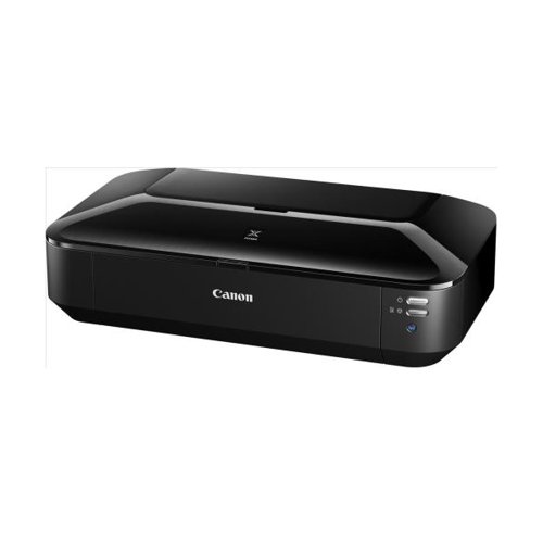 The Canon Pixma IX6850 Inkjet Printer comes equipped with Wireless and ethernet connectivity, increasing it's versatility while working with other devices. It also uses 5 individual inks to produce high quality prints of up to 9600 x 2400 dpi. The Canon Pixma IX6850is capable of printing on A3 sizes and above, at a rate of up to 14.5ipm (images per minute).