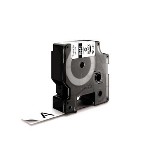 Dymo 18445 Rhino Label Printer Tape 19mmx5.5m Black on White S0718620 ES18906