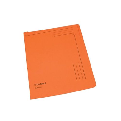 Exacompta Guildhall Slipfile Manilla 230gsm Orange (Pack of 50) 4607Z - Exacompta - GH14607 - McArdle Computer and Office Supplies