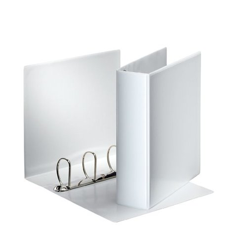 Esselte 60mm 4 D-Ring Presentation Binder A4 White 49706 - ACCO Brands - ES600555 - McArdle Computer and Office Supplies