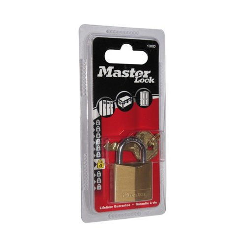 AC92908 Master Lock Magnum Padlock 30mm Solid Brass with Keys 40043