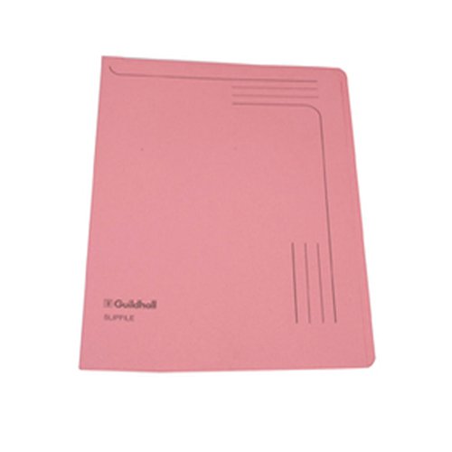 Exacompta Guildhall Slipfile Manilla 230gsm Pink (Pack of 50) 4604Z - GH14604