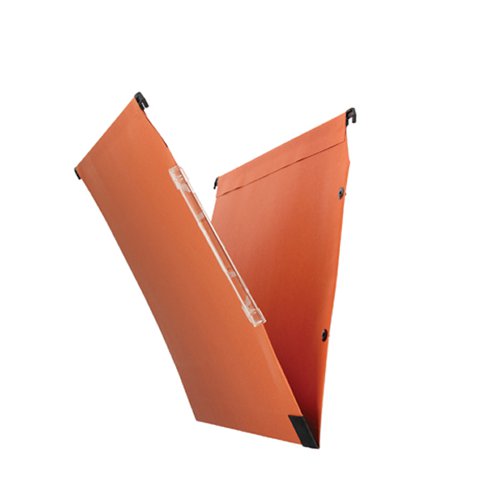 Esselte Orgarex 15mm Lateral File V-Bottom A4 Orange (Pack of 25) 21627 - ACCO Brands - ES21627 - McArdle Computer and Office Supplies
