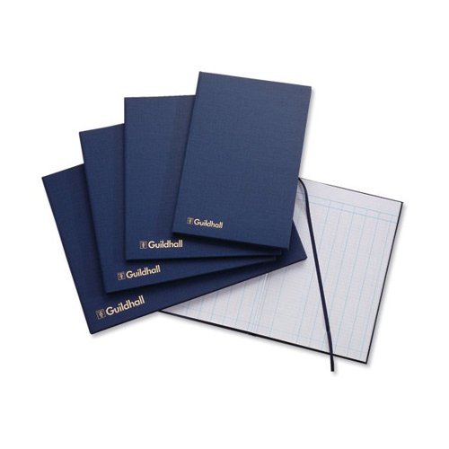Designed to meet the most demanding of professional standards, this Guildhall Analysis Book is precision ruled into 5 cash columns for accurate and relevant accountancy records. Bound in a dark blue vinyl hard cover, this book has a tamper-proof sewn spine to ensure the safety and security of your written accounts. Each of the 80 pages is made from high quality paper to prevent ink show-through when writing on both sides of the pages.