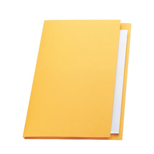 GH14098 Exacompta Guildhall Square Cut Folder 315gsm Foolscap Yellow (Pack of 100) FS315-YLWZ