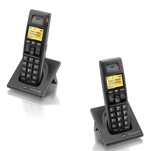 BT Diverse 7100 R DECT Cordless Phone Additional Handset Black 048442 BT61478 Buy online at Office 5Star or contact us Tel 01594 810081 for assistance