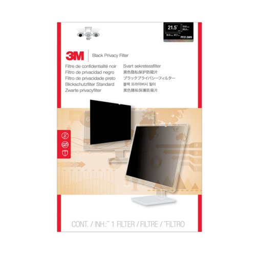 3M Frameless Anti-Glare Widescreen Filter for Desktops 21.5 Inch 16:9 AG21.5W9