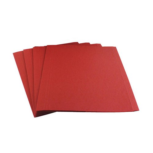 Exacompta Guildhall Square Cut Folder 315gsm Foolscap Red (Pack of 100) FS315-REDZ - GH14100
