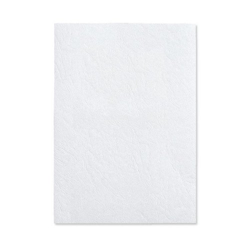 GBC LeatherGrain A4 Binding Cover 250gsm White (Pack of 100) CE040070 - GB21852