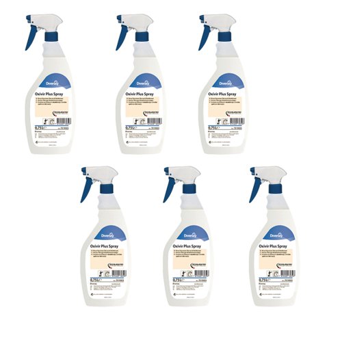 DV13058 Oxivir Plus Disinfectant Spray 0.75 Litres (Pack of 6) 100829234