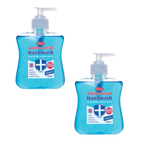 CPD43645 Certex Antibacterial Hand Wash 250ml (Pack of 2) KCWMAS/2