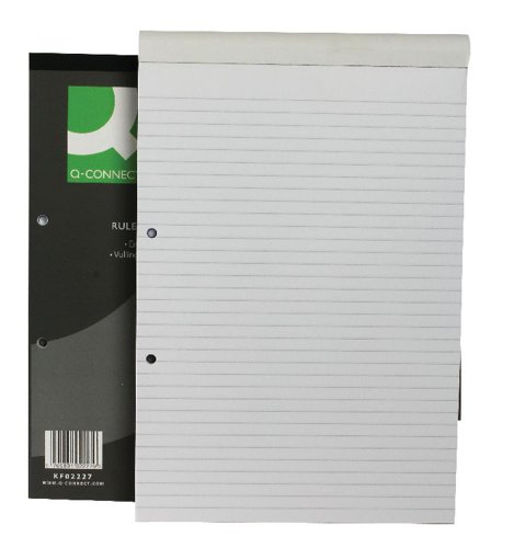 This quality bulk refill pad contains 160 pages of 60gsm paper for all your general note taking needs. The front cover protects your notes from dust and damage and the pages are feint ruled for neatness. The pad is sidebound and two-hole punched, allowing you to easily remove your notes and file them in a lever arch file or ring binder. This pack contains 10 x A4 pads.
