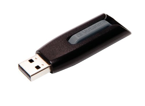 VM49168 Verbatim Store n Go V3 USB 3.0 Flash Drive 256GB Black 49168