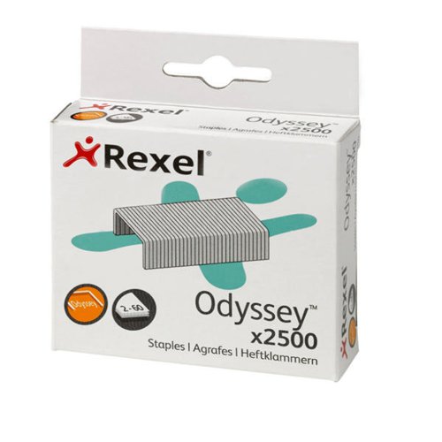 Rexel Odyssey heavy duty staples are designed for use with the Rexel Odyssey heavy duty stapler. These heavy duty staples made from high quality steel, can staple up to 60 sheets of 80gsm paper. This pack contains 2,500 staples.