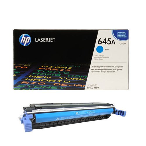 HP 645A LaserJet Toner Cartridge Cyan C9731A HPC9731A Buy online at Office 5Star or contact us Tel 01594 810081 for assistance